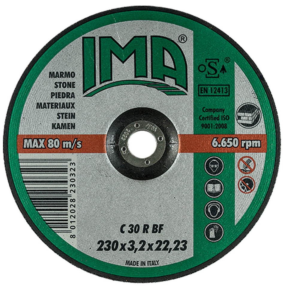 DISCO DA TAGLIO PER MARMO 'IMA' 230×3,2×22,23 mm