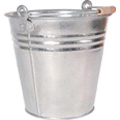 SECCHIO ACCIAIO GALVANIZZATO DOMUS LT 12 CM 29X21 H.CM 26