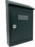 CASSETTA POSTA TRADIZIONE + CILINDRO MINI ACCIAIO VERN VERDE 175X50 H 260