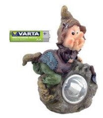 LAMPADA LED SOLARE CUCCIOLO DOMUS  CM 14X20 H.CM 30