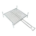 GRATICOLA A RETE DOPPIA ACCIAIO CROMATO 40×35 cm