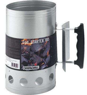 CIMINIERA ACCENDI CARBONELLA OMPAGRILL ACCIAIO ALLUMINATO CM17