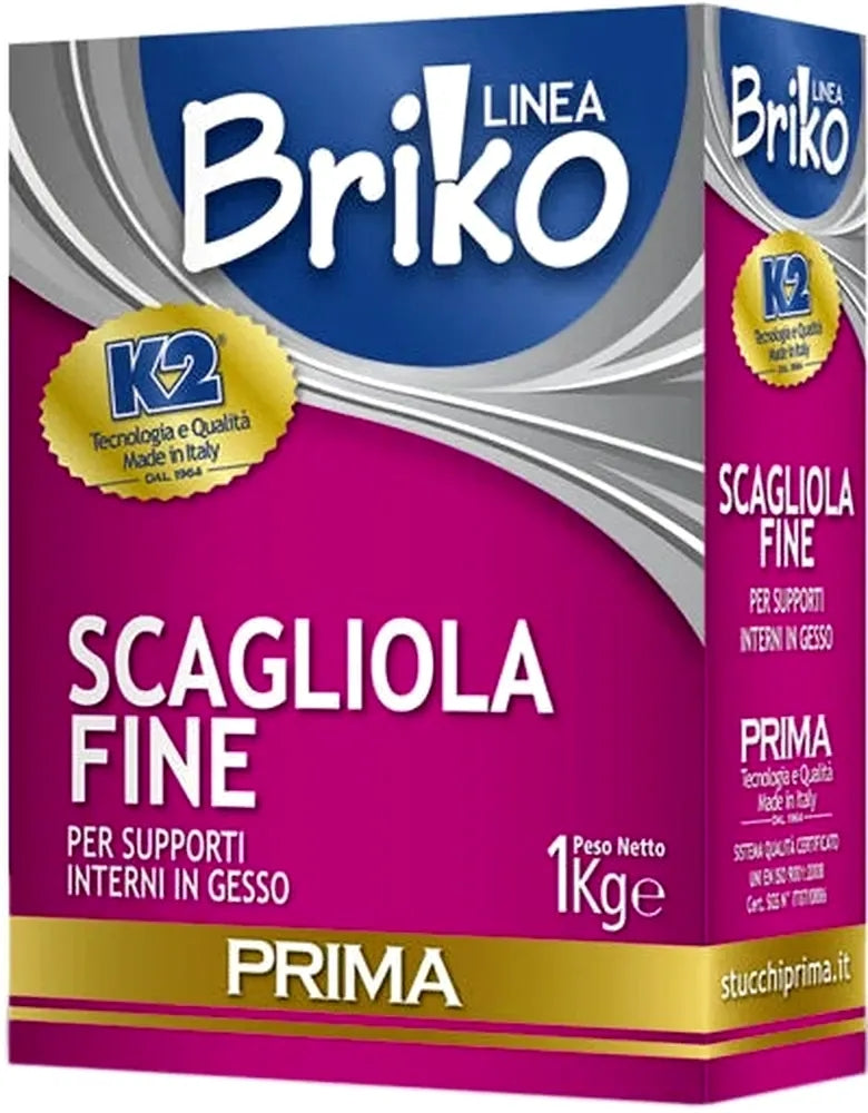 SCAGLIOLA FINE BIANCA LINEA BRIKO 1 KG