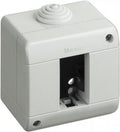 CUSTODIA IP40 2 MODULI BTICINO MATIX COMPOSTA DA BASE E COPERCHIO