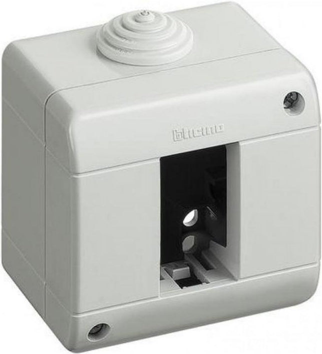 CUSTODIA IP40 2 MODULI BTICINO MATIX COMPOSTA DA BASE E COPERCHIO