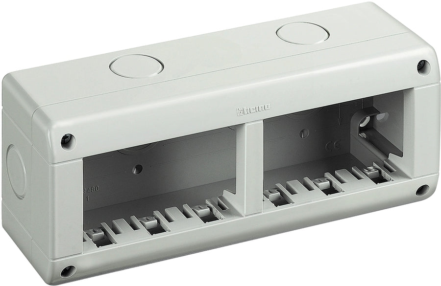 CUSTODIA IP40 6 MODULI BTICINO MATIX COMPOSTA DA BASE E COPERCHIO