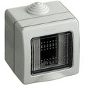 CUSTODIA DA PARETE IP55 1 MODULO CON BASE E COPERCHIO