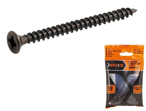 VITI LEGNO BRIXO BRONZATE TPS - Ø 3,5X30 MM. - CONF. 50 PZ.