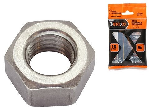 DADI ESAGONALI ZN BRIXO - FILETTATURA M5 - CONF. 15 PZ.