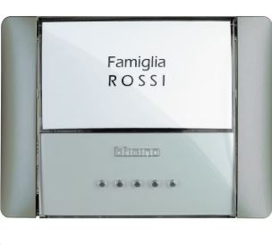 IDROBOX - PULSANTE TARGA DA INCASSO  IP55 BIANCO