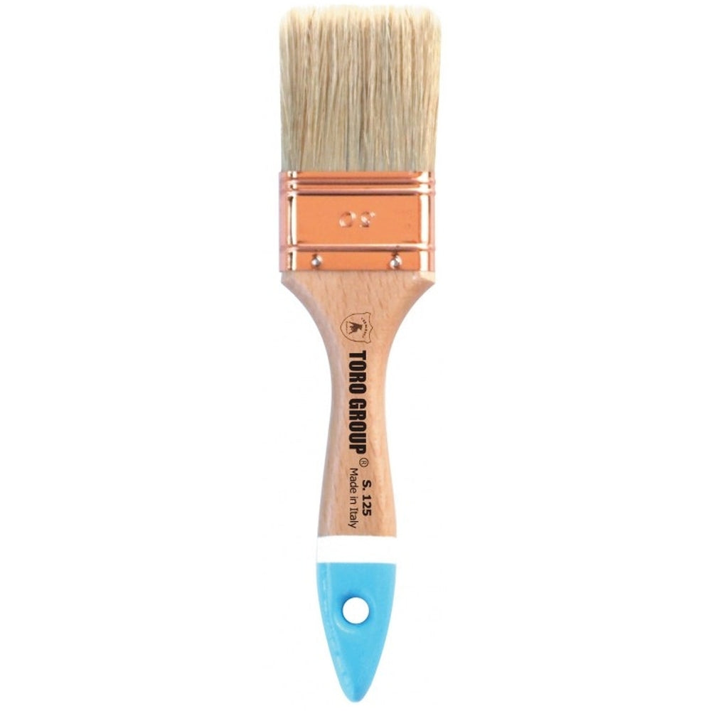 PENNELLESSA TRIPLA BIONDA MANICO IN LEGNO S.125 LARGHEZZA 50 mm