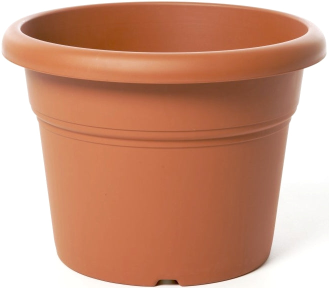 VASO CILINDRO IN PLASTICA COLOR TERRACOTTA Ø 40 cm