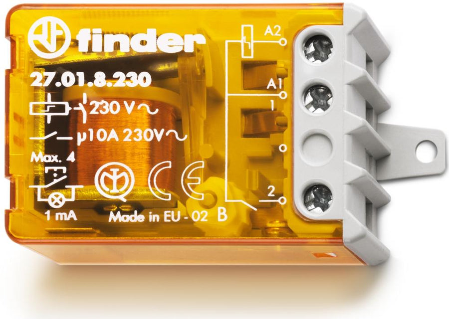 RELE' AD IMPULSI 10A INTERRUTTORE UNIPOLARE 1 NO FINDER SERIE 27