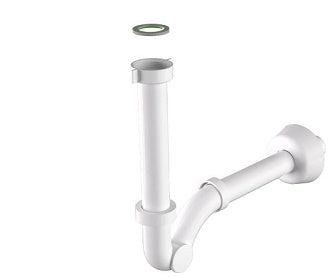 SIFONE A S CON ISPEZIONE LATERALE MONSTER-ESSE BIANCO 1"1/4X32