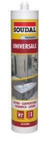 SOUDAL CARTUCCIA SILICONE UNIV. TRASPAR. ML.280
