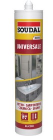 SOUDAL CARTUCCIA SILICONE UNIV. BIANCO ML.280
