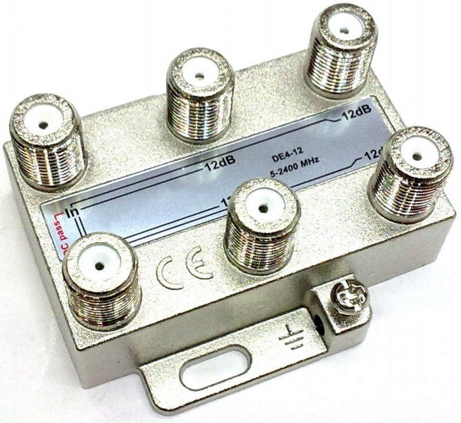 DERIVATORE 4 VIE -12 dB 5-2400 MHz FRACARRO MODELLO DE4-12