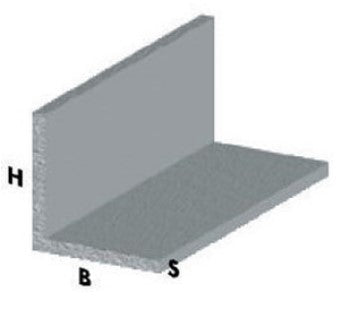 PROFILO ARGENTO H.200 ANGOLARE 15X15X1 *