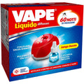 DIFFUSORE ELETTRICO+ RICARICA LIQUIDO ANTI ZANZARE 60 NOTTI VAPE