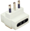 ADATTATORE TRIPLO CON SPINA 2P+T 16A E 3 PRESE 2P+T 10/16A