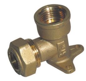 GOMITO A 90° CON FLANGIA O-RING FEMMINA TIEMME GAS 1/2 X 16