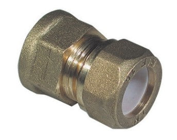 NIPPLE FEMMINA BICONO PER RAME CON OGIVA TEFLON TIEMME 3/8 x 10