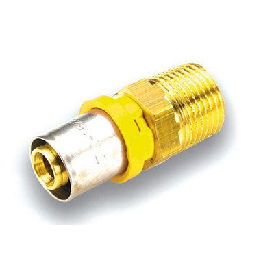 RACCORDO PER MULTISTRATO GAS DIRITTO MASCHIO 20X3/4"