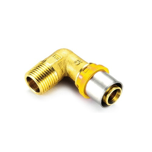 RACCORDO PER MULTISTRATO GAS CURVO MASCHIO 26X3/4"