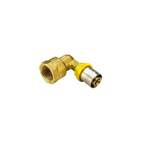 RACCORDO PER MULTISTRATO GAS CURVO FEMMINA 16X1/2"