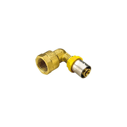 RACCORDO PER MULTISTRATO GAS CURVO FEMMINA 32X1"