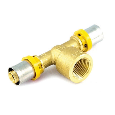 RACCORDO PER MULTISTRATO GAS A T FEMMINA 20X3/4"X20