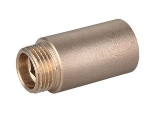 PROLUNGA FILETTATA MASCHIO-FEMMINA DA BARRA IN OTTONE GIALLO 1" x 50