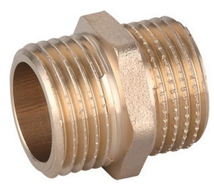 NIPPLE DIRITTO MM OTTONE GIALLO 3/8