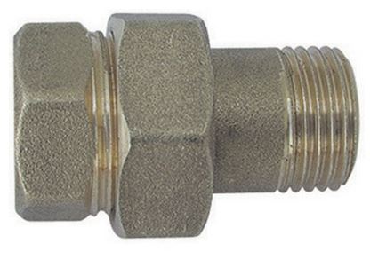 RACCORDO DIRITTO MF 3 PEZZI OTTONE GIALLO 1"1/4