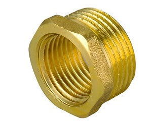 RIDUZIONE MF IN OTTONE GIALLO 1"1/4 x 3/4