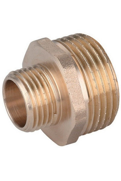 NIPPLES DIRITTO RIDOTTO MM OTTONE GIALLO IBP 1"1/4 x 1"