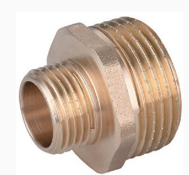 NIPPLE DIRITTO RIDOTTO MM OTTONE GIALLO IBP 1"1/2 x 1"
