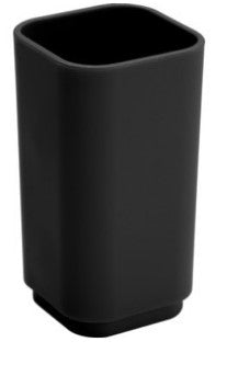 GEDY ART.6398 PORTA SPAZZOLINO SEVENTY NERO OPACO