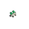 COLLETTORE LINEARE CON RUBINETTI D'ARRESTO 2 DERIVAZIONI IMPEX 3/4" X 1/2"