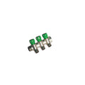 COLLETTORE LINEARE CON RUBINETTI D'ARRESTO 3 DERIVAZIONI IMPEX 3/4" X 1/2"