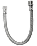 FLESSIBILE IN ACCIAIO AISI 304 1/2"M X 3/8"F  50 CM.  DN10