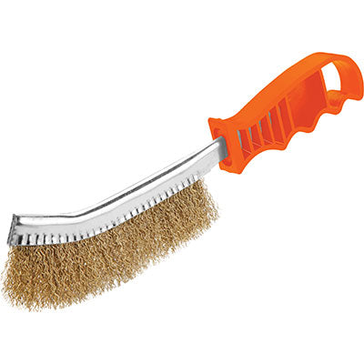 SPAZZOLA SPID ACCIAIO OTTONATO 323010 WOKIN M.SINTETICO
