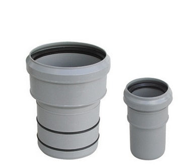 TRONCHETTO PP RIDUZIONE AL PVC VALSIR Diam. F 110 x M 100 lungh. 90