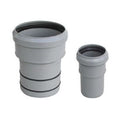 TRONCHETTO PP RIDUZIONE AL PVC VALSIR Diam. F 90 x M 100 lungh. 80