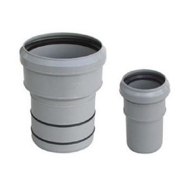 TRONCHETTO PP RIDUZIONE AL PVC VALSIR Diam. F 90 x M 100 lungh. 80