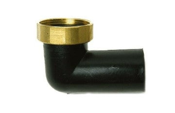 RACCORDO CURVO BASSO CON DADO GIREVOLE IN OTTONE 1"1/2X40