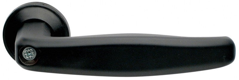MANIGLIA IN ALLUMINIO  NERA CON VITE IN TESTA PER ANTE DI SPESSORE 40÷50 mm