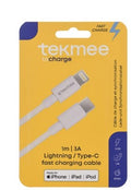 CAVO TEKMEE 1M MFI LIGHTNING (IPHONE) > TYPE-C (RICARICA RAPIDA