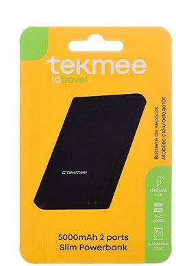 POWER BANK SOTTILE 5000MAH 2 PORTE USB