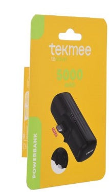 POWERBANK DI TIPO C CON ALIMENTAZIONE A CORRENTE CONTINUA TEKMEE DA 5000 mAh